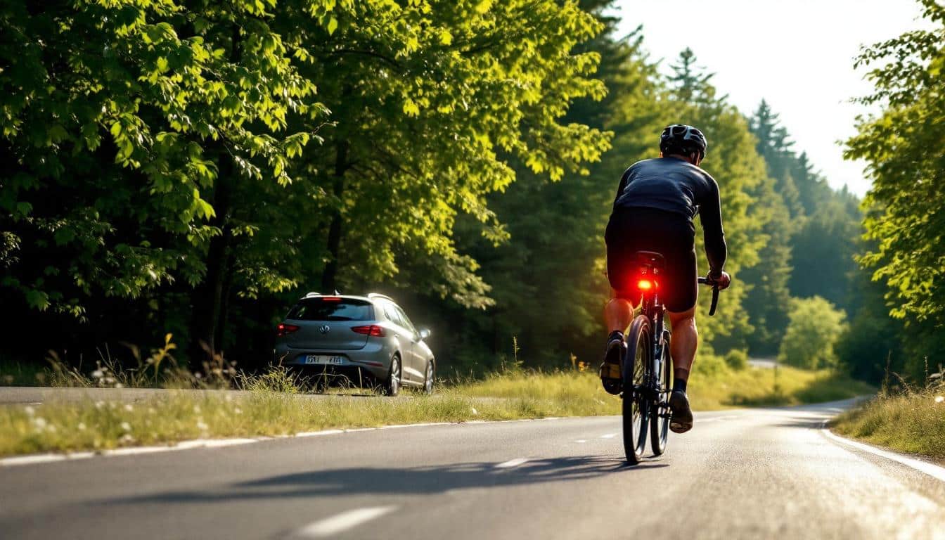 analyse détaillée de la visibilité des feux avant et arrière pour assurer la sécurité sur les routes régionales en plein jour.