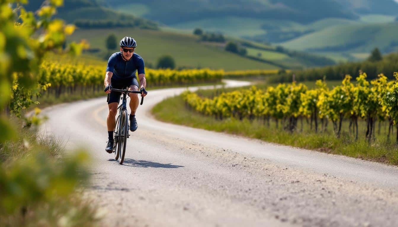 découvrez un itinéraire vélo unique de 95 km à travers les vignobles alsaciens, combinant routes et chemins pour une expérience authentique et pittoresque.